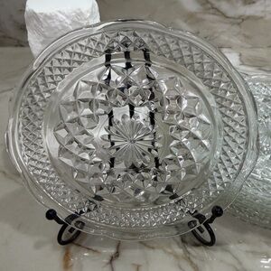 Anchor Hocking Wexford Bread & Butter Plates Vintage Glass 6 inch